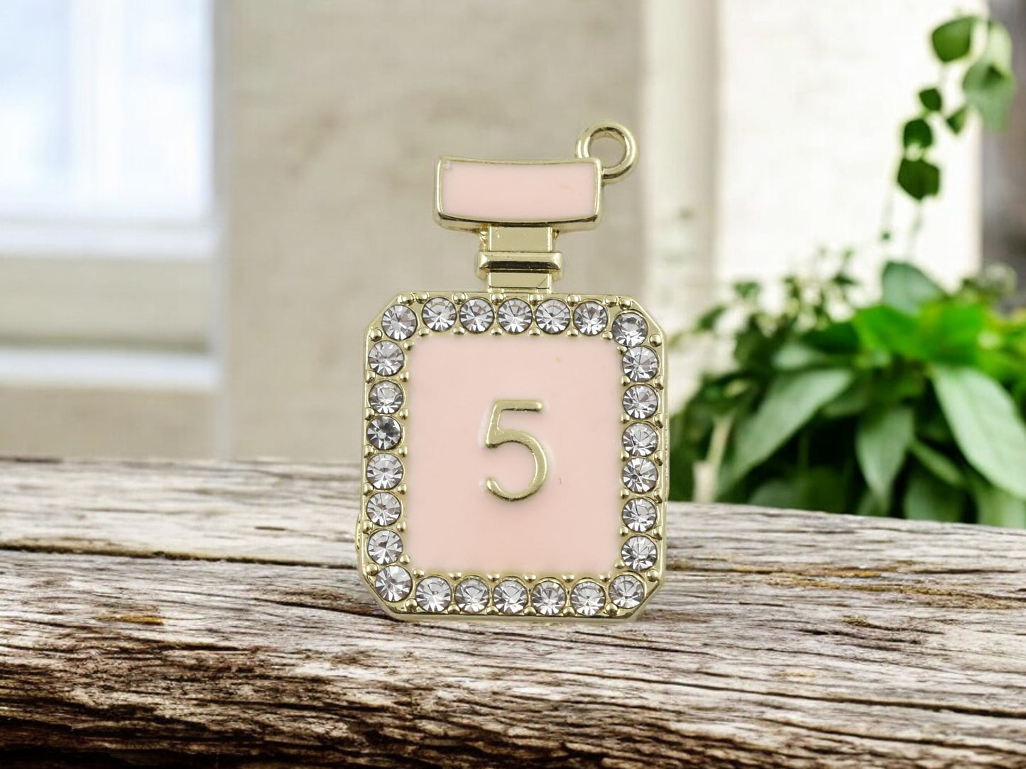 27x18mm Rhinestone Perfume Bottle Charms -- Choose Your Color