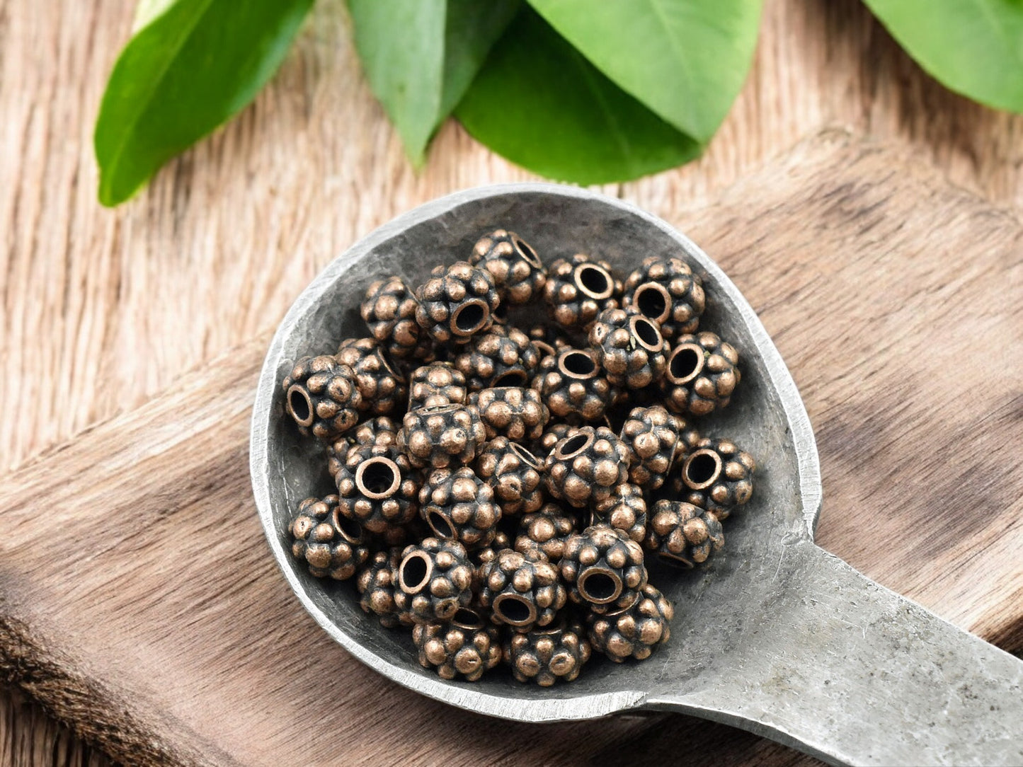 *100* 6x4mm Antique Copper Rondelle Spacer Beads