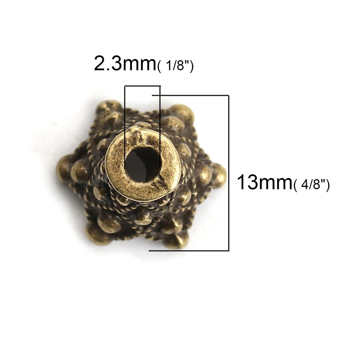 *20* 12x14mm Antique Bronze Bead Caps