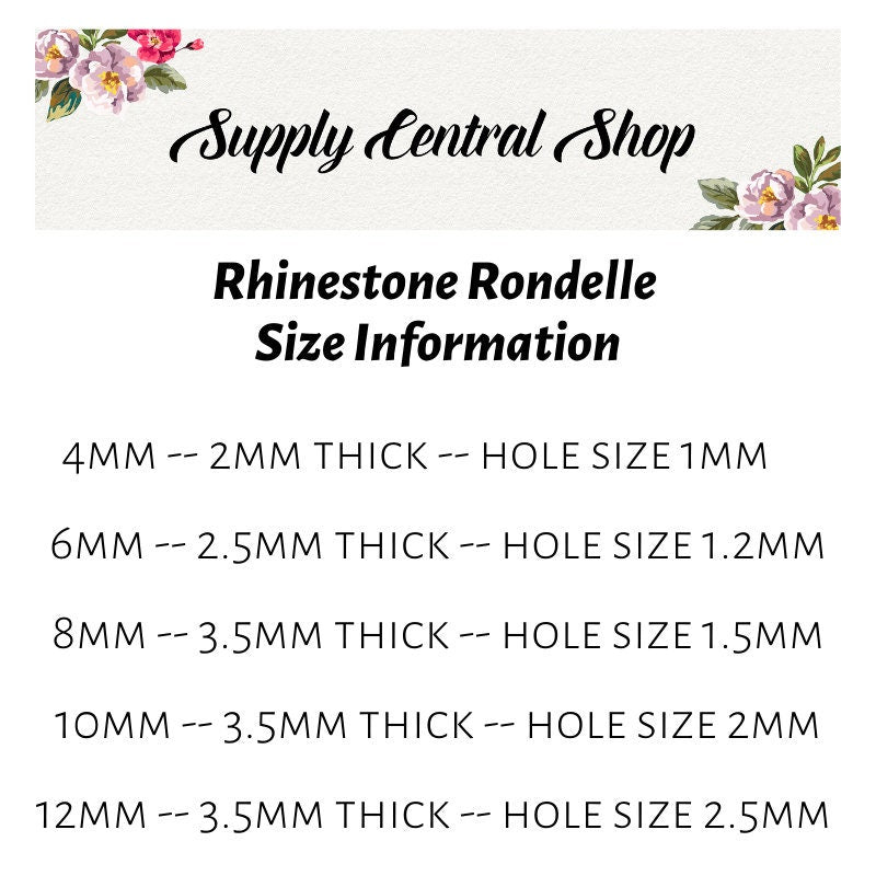 Gunmetal w/ Crystal Rhinestone Rondelle Spacer Beads