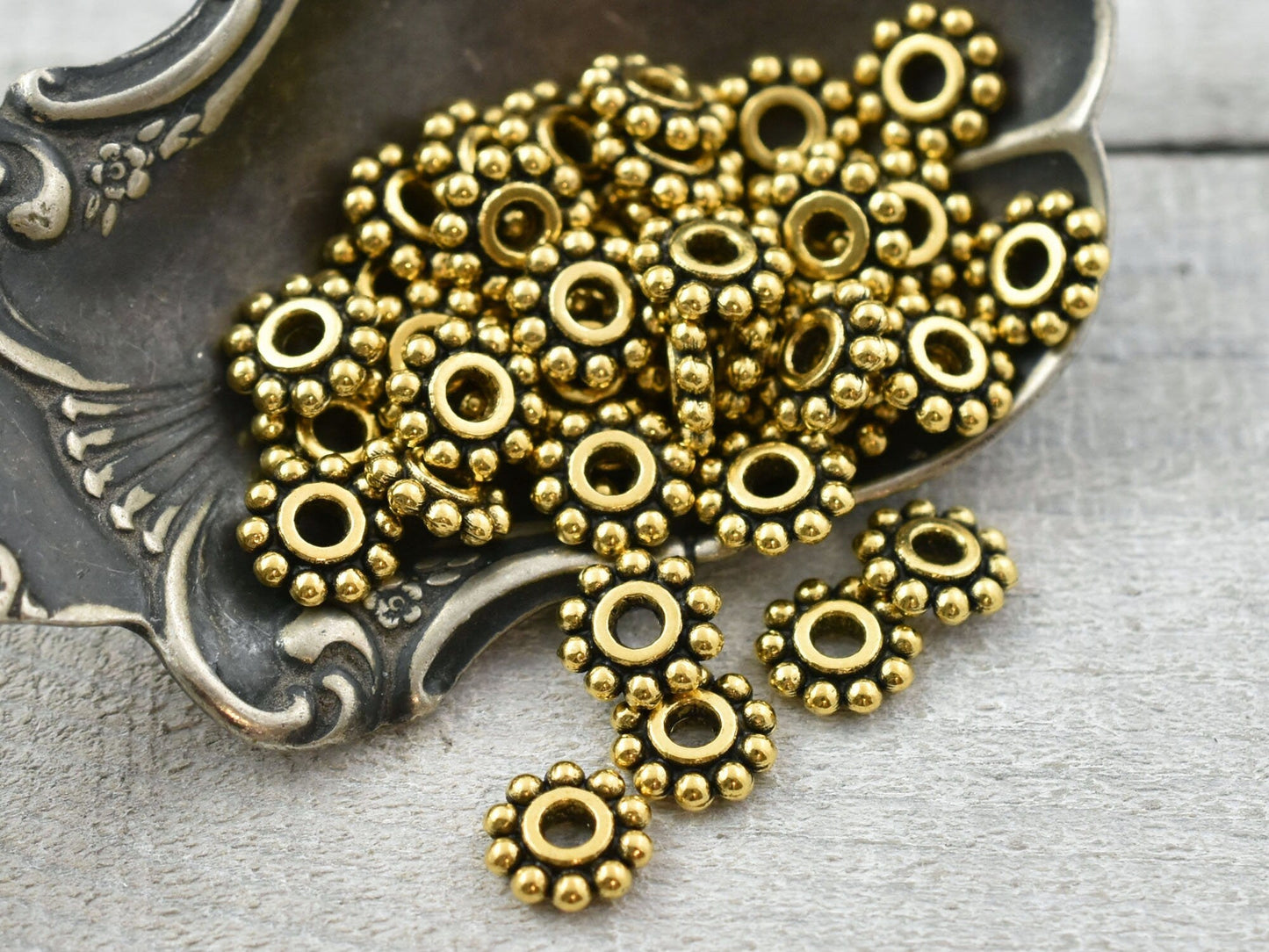 *15* 8x10mm Purple Washed Grape Saturn Beads