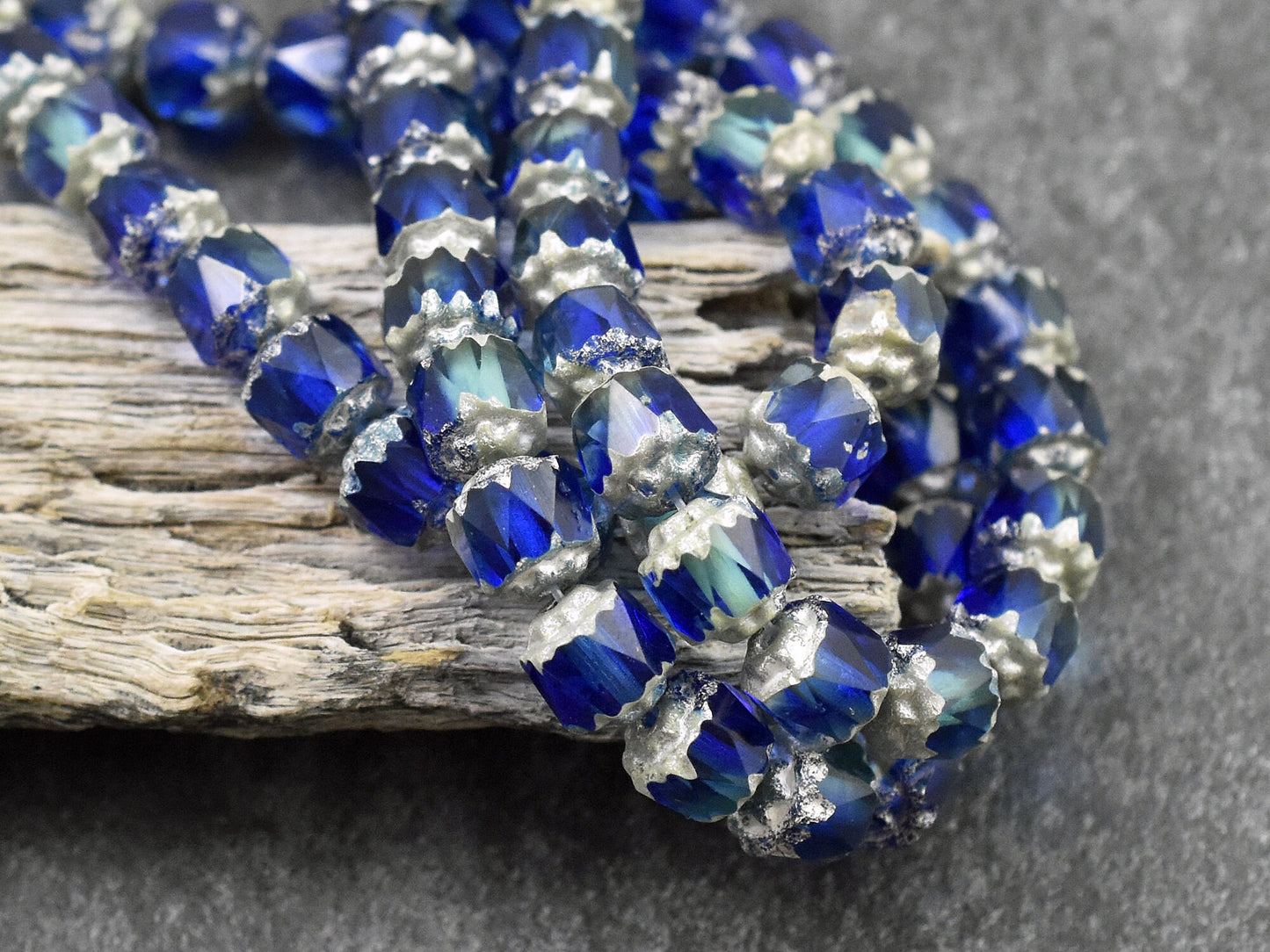 Czech Glass Beads - Picasso Beads - Cathedral Beads - 6mm Beads - Fire Polish Beads - 20pcs - 6mm - (600)