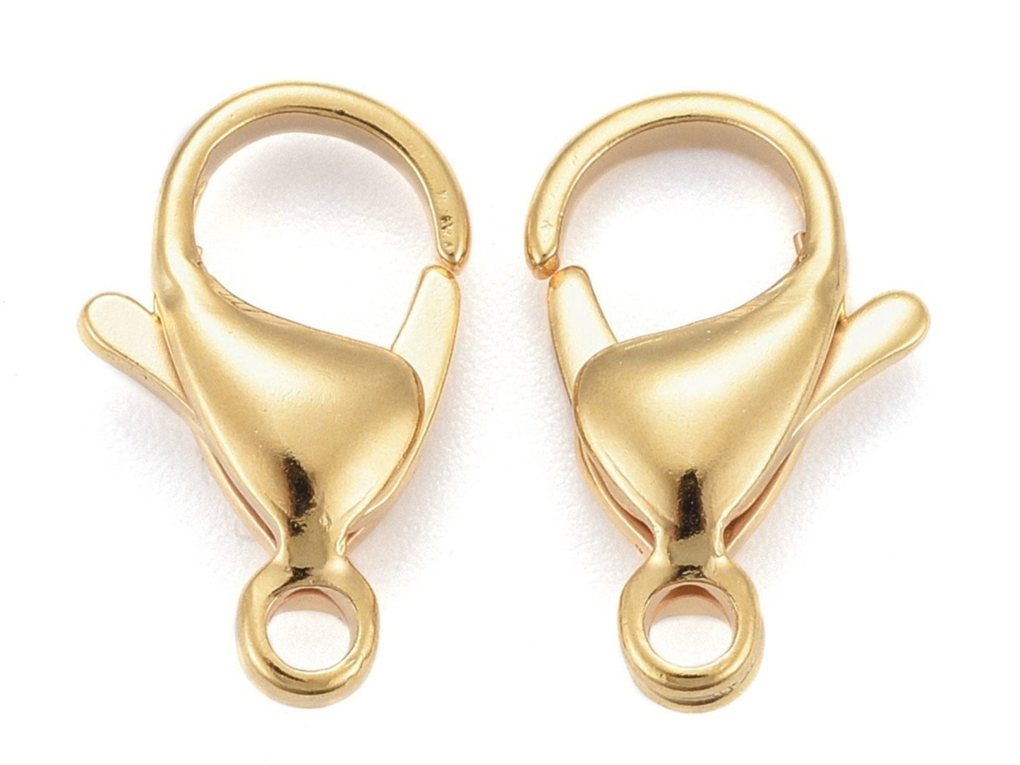 Gold Lobster Clasp - Lobster Claw - Metal Clasps - 24k Gold Clasps - 20pcs - Choose Your Size