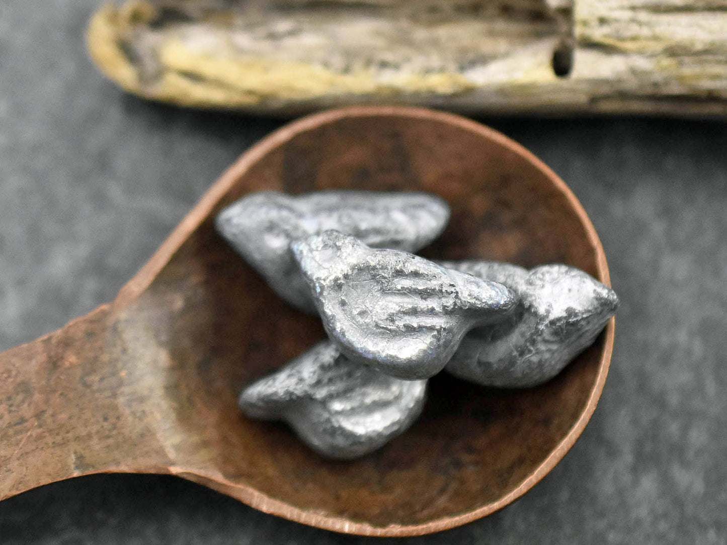 Czech Glass Beads - Bird Beads - Animal Beads - Czech Glass Bird Beads - Picasso Beads - 6pcs - 11x22mm - (B816)