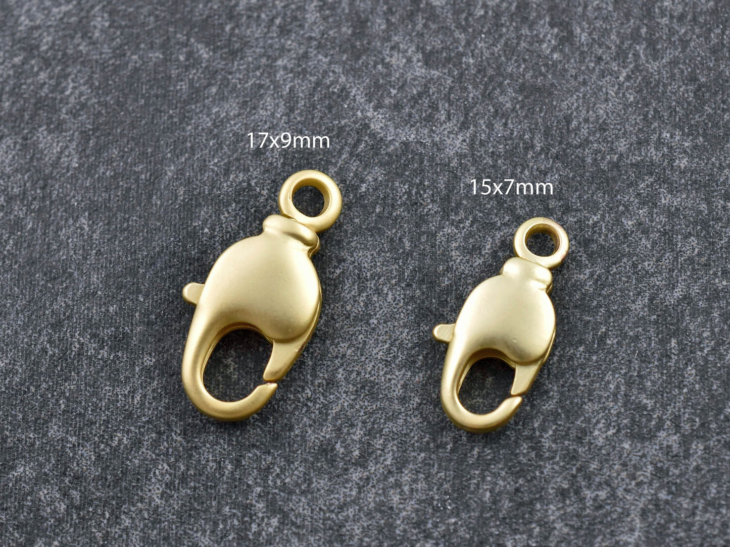 Swivel Lobster Clasp - Gold Lobster Clasp - Lobster Claw - Metal Clasps - 10pcs - Choose Your Size