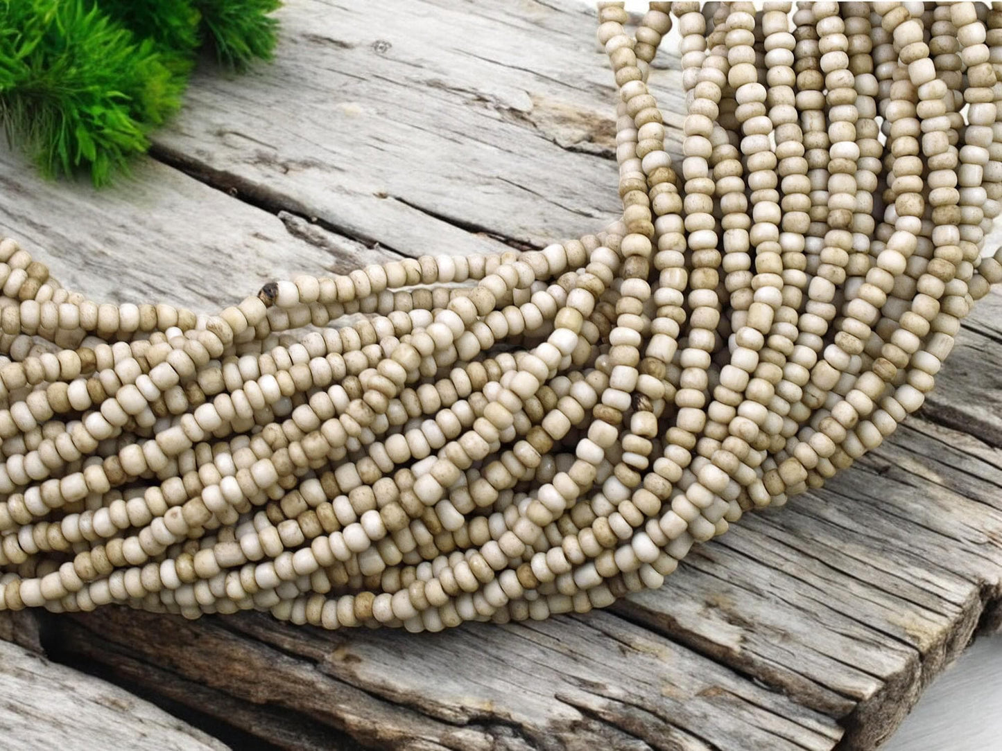 Java Beads - Seed Beads - Pony Beads - 4mm Beads - Spacer Beads - 48" Strand - (A272)