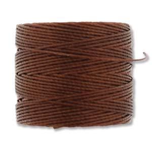 S-Lon Bead Cord - Superlon Bead Cord - Knotting Cord - Macrame Cord - 77 Yard Spool - TEX210 - Mahogany - (3772)