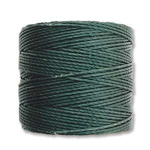 S-Lon Bead Cord - Superlon Bead Cord - Knotting Cord - Macrame Cord - 77 Yard Spool - TEX210 - Evergreen - (610)
