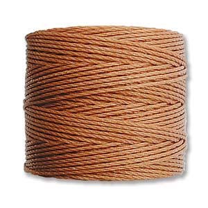S-Lon Bead Cord - Superlon Bead Cord - Knotting Cord - Macrame Cord - 77 Yard Spool - TEX210 - Copper - (679)