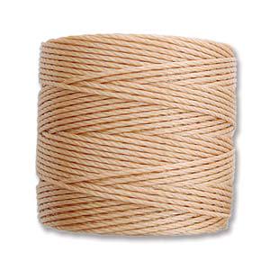 S-Lon Bead Cord - Superlon Bead Cord - Knotting Cord - Macrame Cord - 77 Yard Spool - TEX210 - Light Copper - (B263)