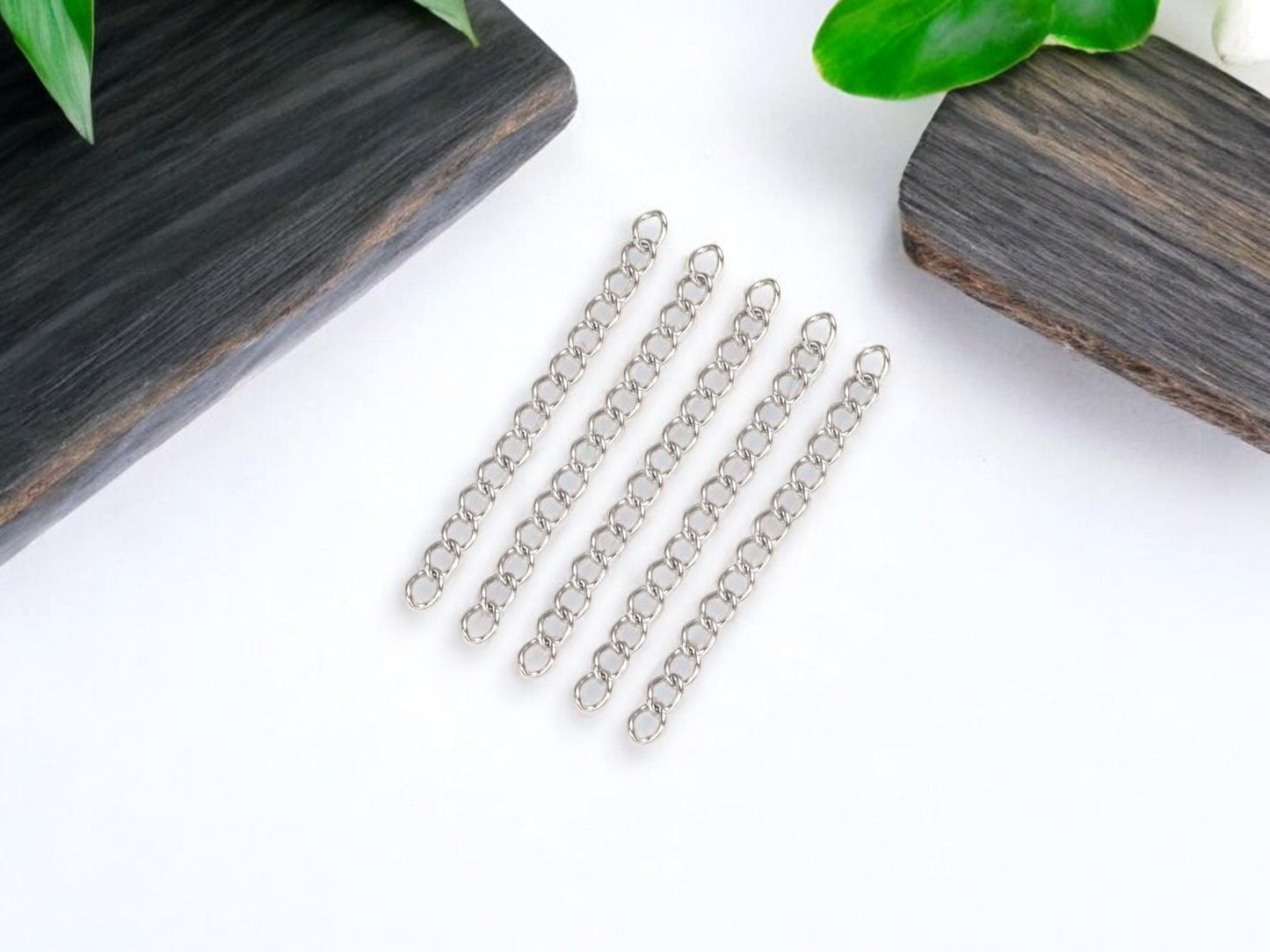 Chain Extenders - Gold Chain - Silver Chain - Necklace Extender - Bracelet Extender - 20pc - Choose Your Color