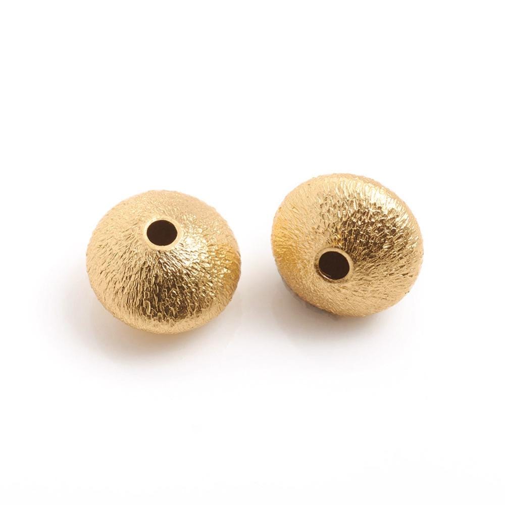 Rondelle Spacer Beads - Metal Beads - Gold Beads - Gold Spacers - Spacer Beads - 25pcs - 7x5mm - (2975)