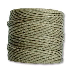 S-Lon Bead Cord - Superlon Bead Cord - Knotting Cord - Macrame Cord - 77 Yard Spool - TEX210 - Khaki- (B260)