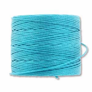 S-Lon Bead Cord - Superlon Bead Cord - Knotting Cord - Macrame Cord - 77 Yard Spool - TEX210 - Bermuda Blue - (5286)