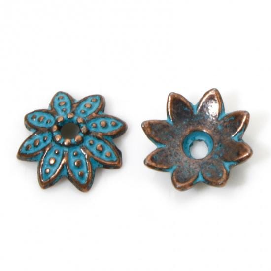 Patina Bead Caps - Copper Bead Caps - 8mm Bead Caps - Metal Bead Caps - Metal Beads - Copper Spacers - Spacer Beads - 200pcs - (A668)