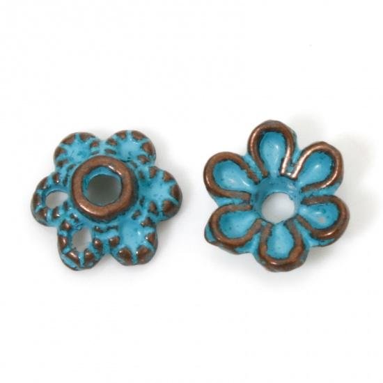 Metal Bead Caps - Patina Bead Caps - Copper Bead Caps - 6mm Bead Caps - Metal Beads - Copper Spacers - Spacer Beads - 200pcs - (5031)