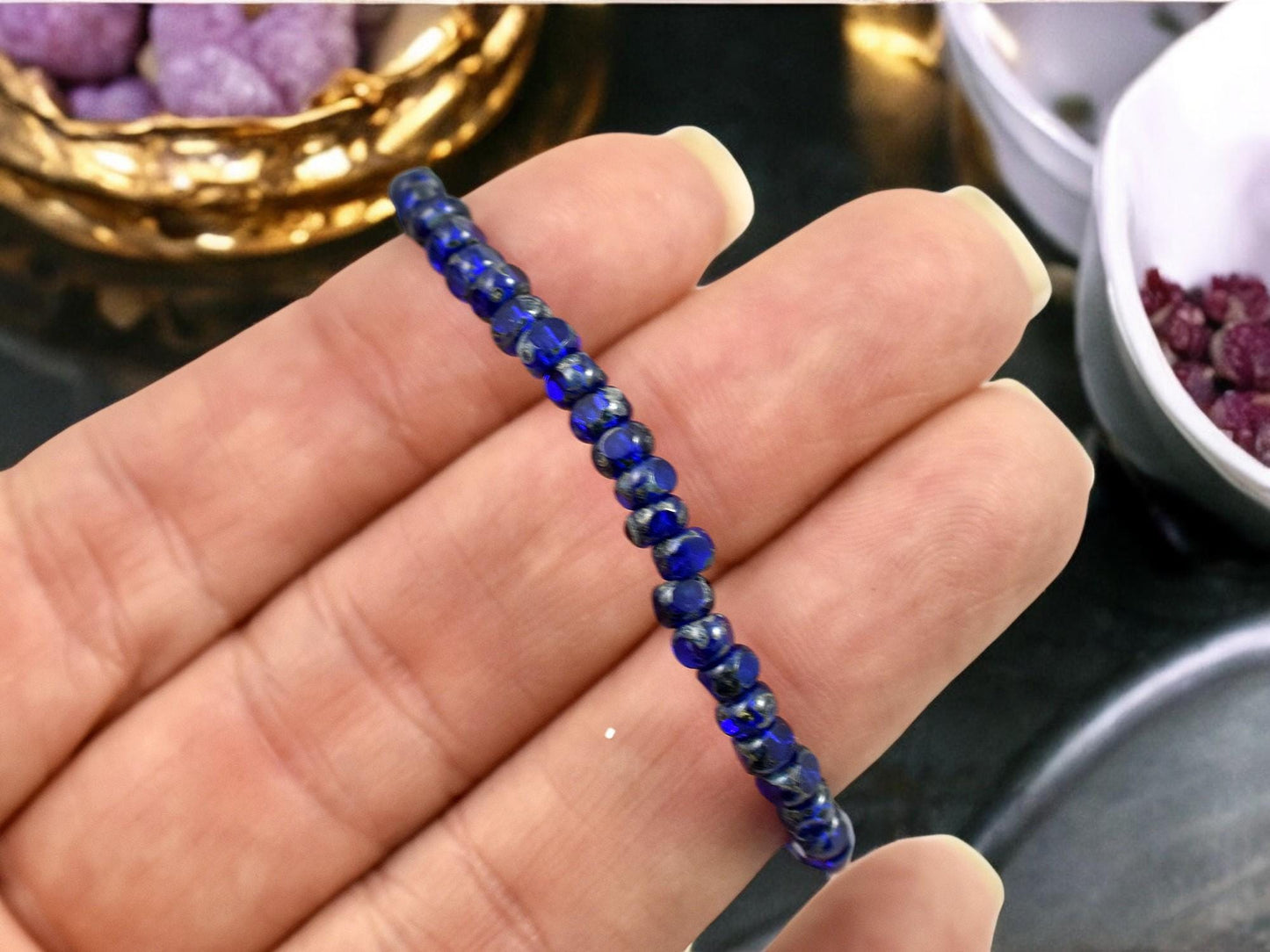 Picasso Beads - Seed Beads - Czech Glass Beads - Trica Beads - Size 6 Beads - 50pcs - (2880)