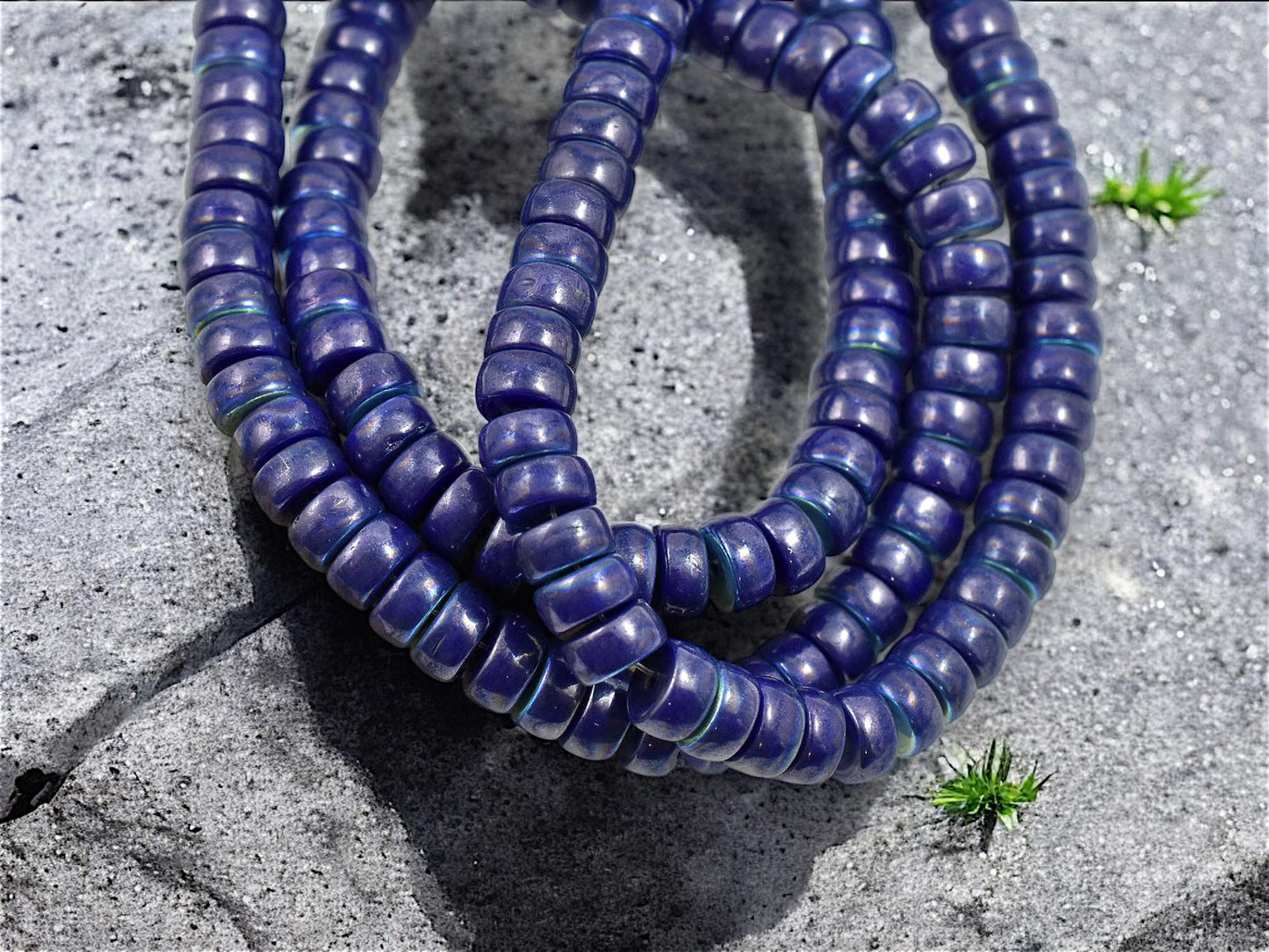 Picasso Beads - Czech Glass Beads - Heishi Beads - Spacer Beads - Rondelle Beads - 6x3mm - 50pcs - (3606)