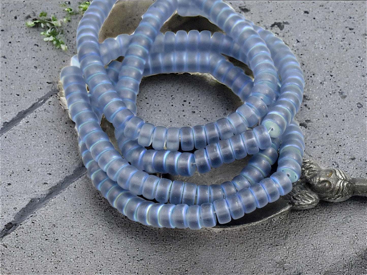 Czech Glass Beads - Heishi Beads - Spacer Beads - Rondelle Beads - Picasso Beads - 6x3mm - 50pcs - (748)