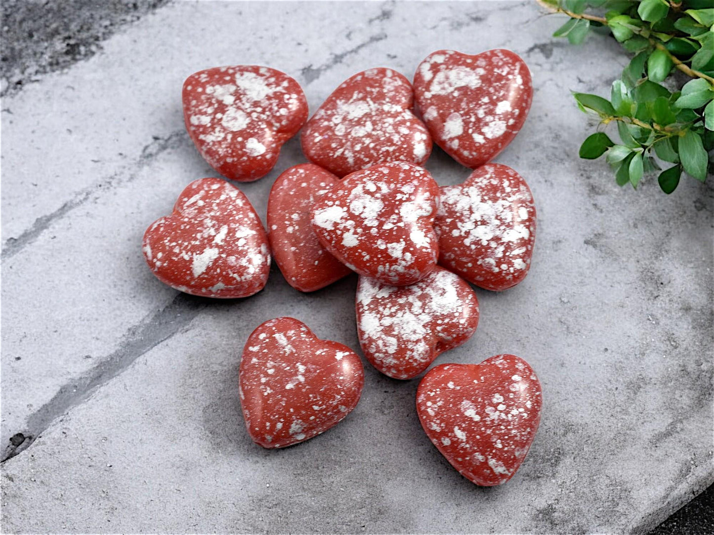 Red Heart Beads - Czech Glass Beads - Czech Glass Heart - 14mm - 10pcs - (1999)