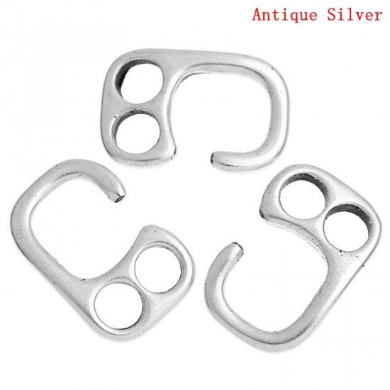 Clasps For Leather - Multi Strand Clasps - Metal Clasps - Clasps for Cords - 20pcs - (5905)