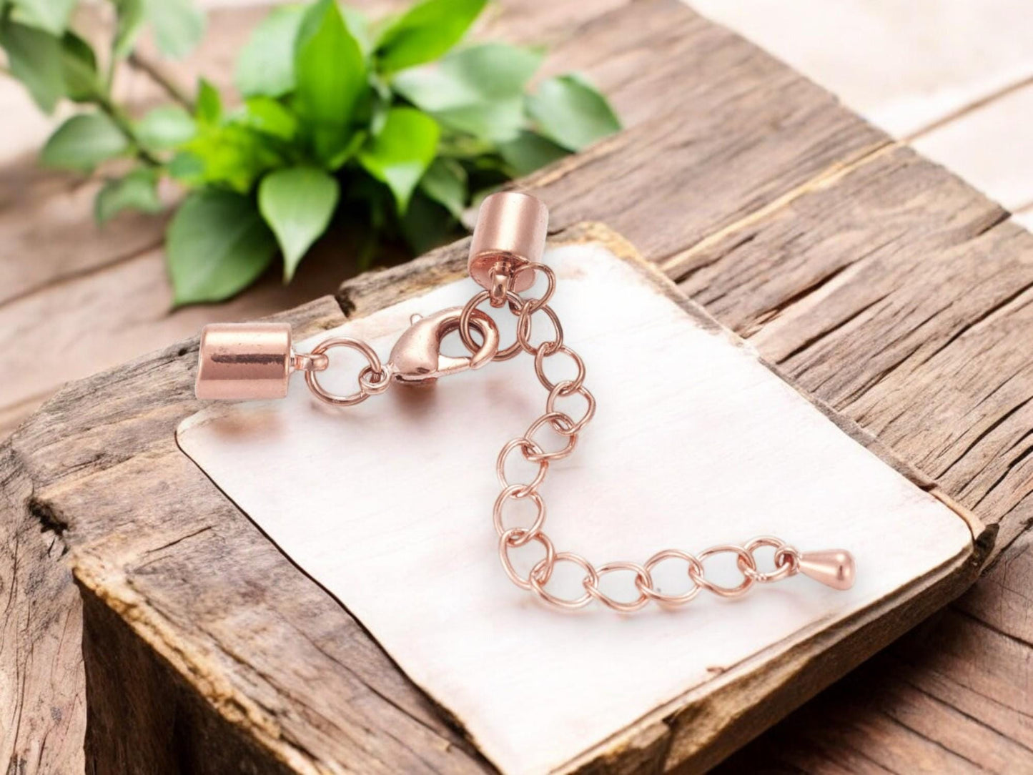 Chain Extenders - Cord Ends - Metal Chain Extender - 5pc - 38mm - Choice of Color