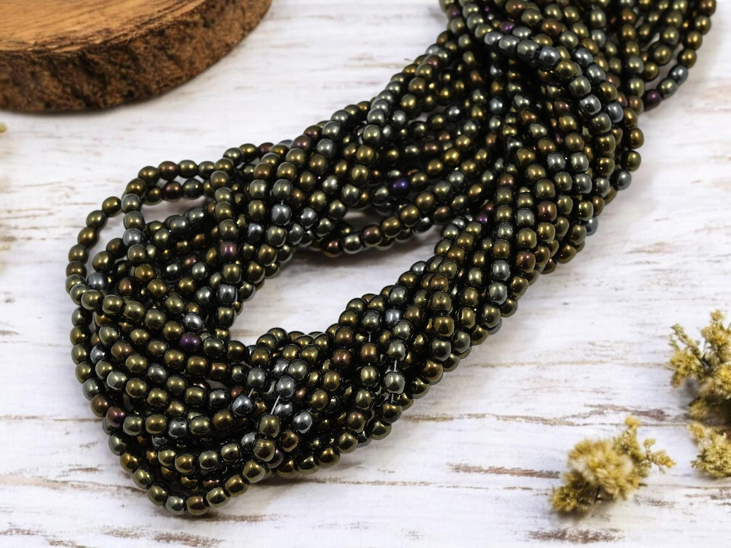 Czech Glass Beads - 4mm Beads - Round Beads - Druk Beads - 100pcs - (4671)