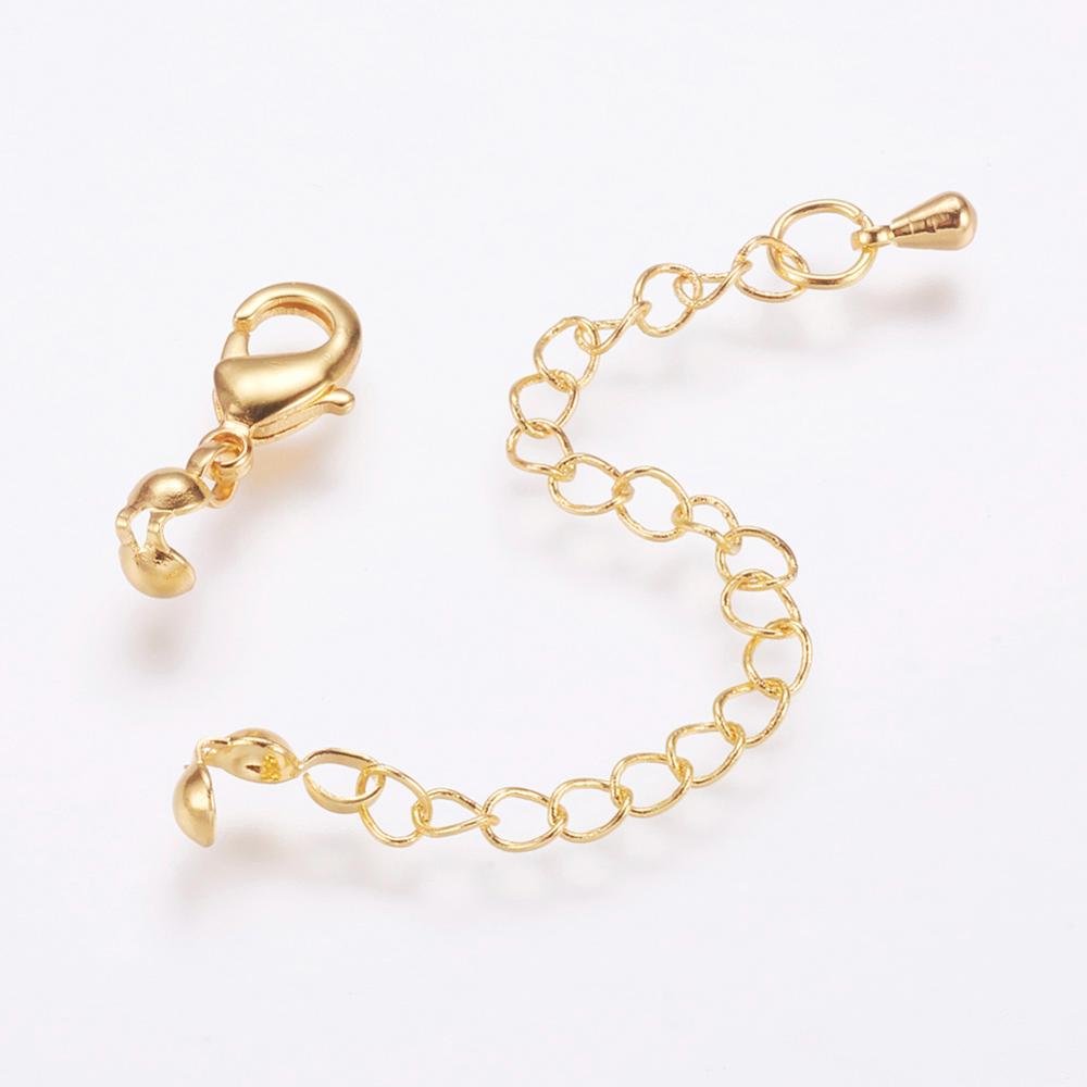 Lobster Clasps - Chain Extenders - Gold Chain - Chain Extender Gold - 5pc - (3509)