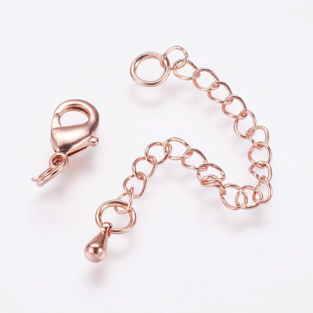 Chain Extenders - Gold Chain - Silver Chain - Rose Gold Chain - Necklace Extender - Bracelet Extender - 5pc - Choose Your Color