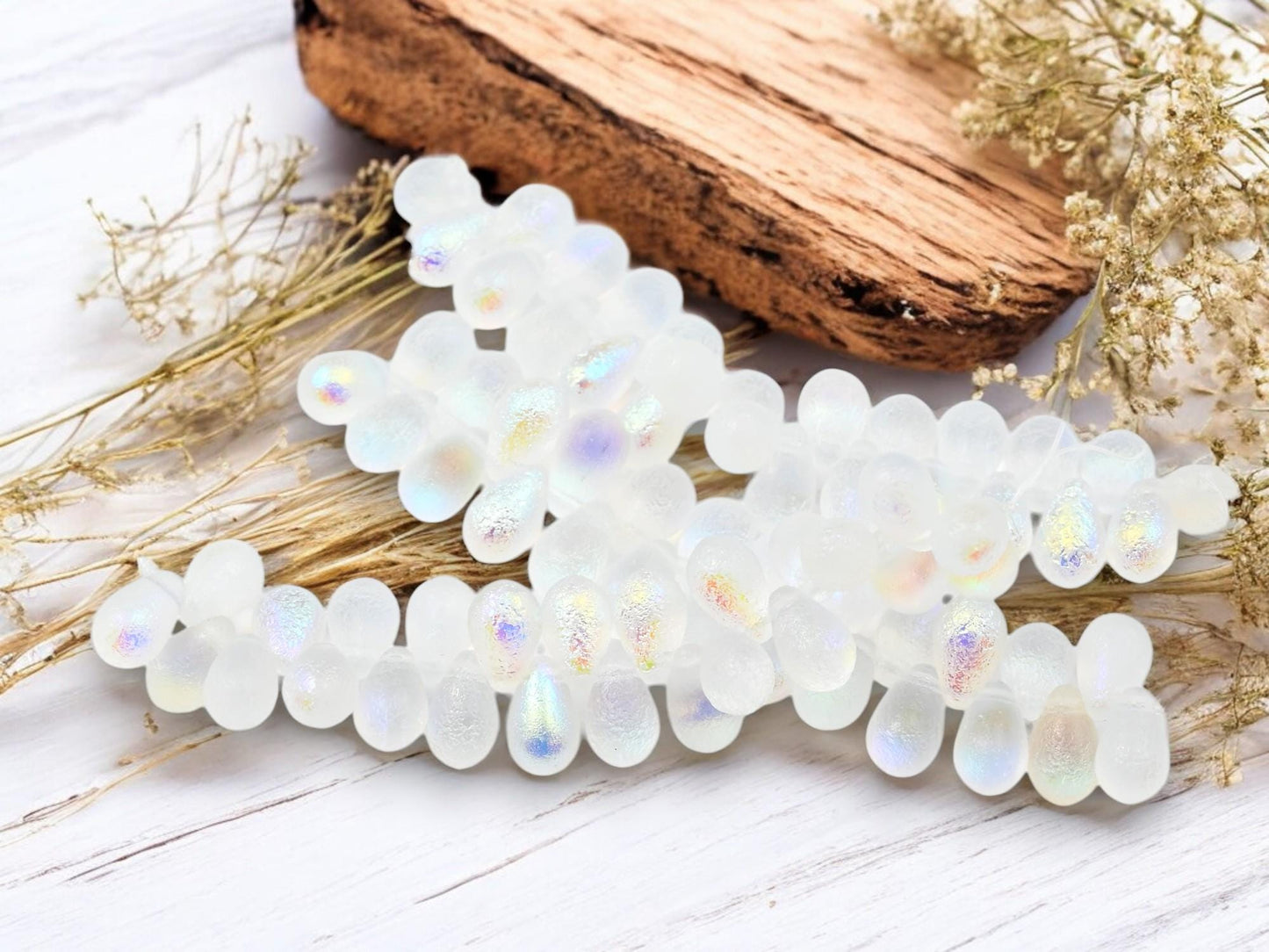 Czech Glass Beads - Teardrop Beads - Top Hole Tear Drop - 6x9mm - 25pcs - (4953)