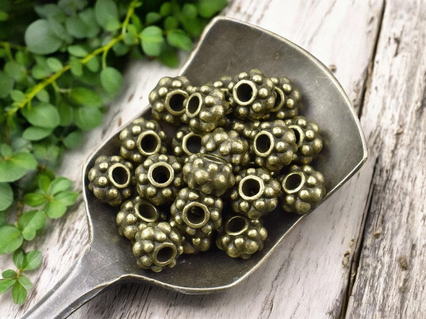 *50* 6x4mm Antique Bronze Rondelle Spacer Beads