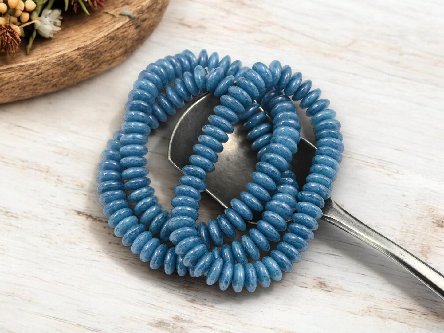 Picasso Beads - Disc Spacer - Czech Glass Beads - Rondelle Spacer - Rondelle Beads - 6x2mm - 50pcs - (5240)