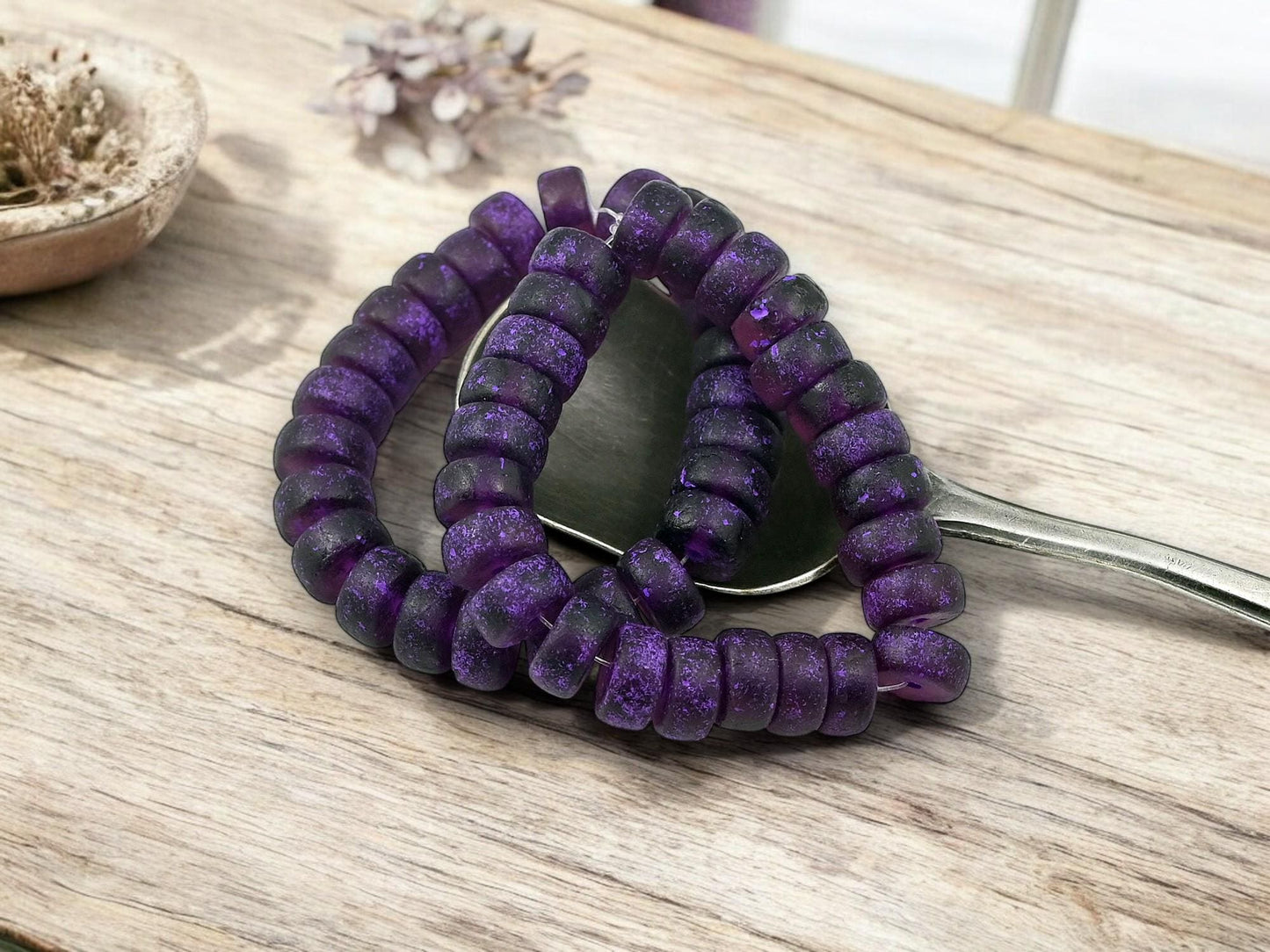 Czech Glass Beads - Heishi Beads - Spacer Beads - Picasso Beads - Rondelle Beads - 8x4mm - 25pcs - (3156)