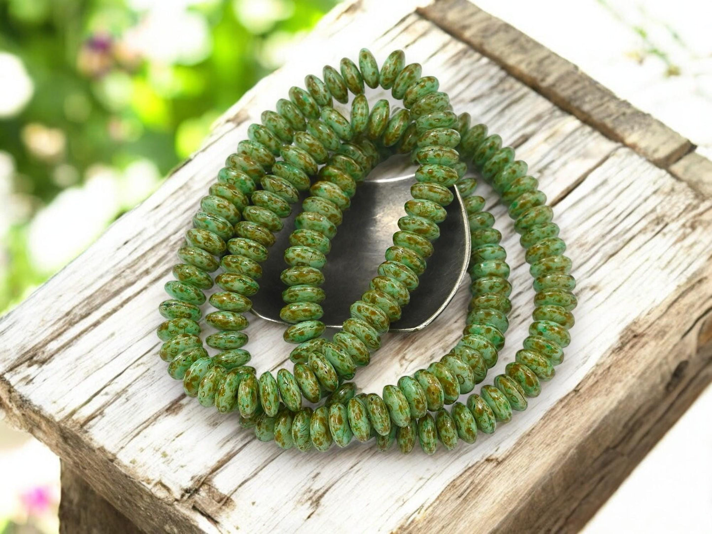 Picasso Beads - Disc Spacer - Czech Glass Beads - Rondelle Spacer - Rondelle Beads - 6x2mm - 50pcs - (1880)