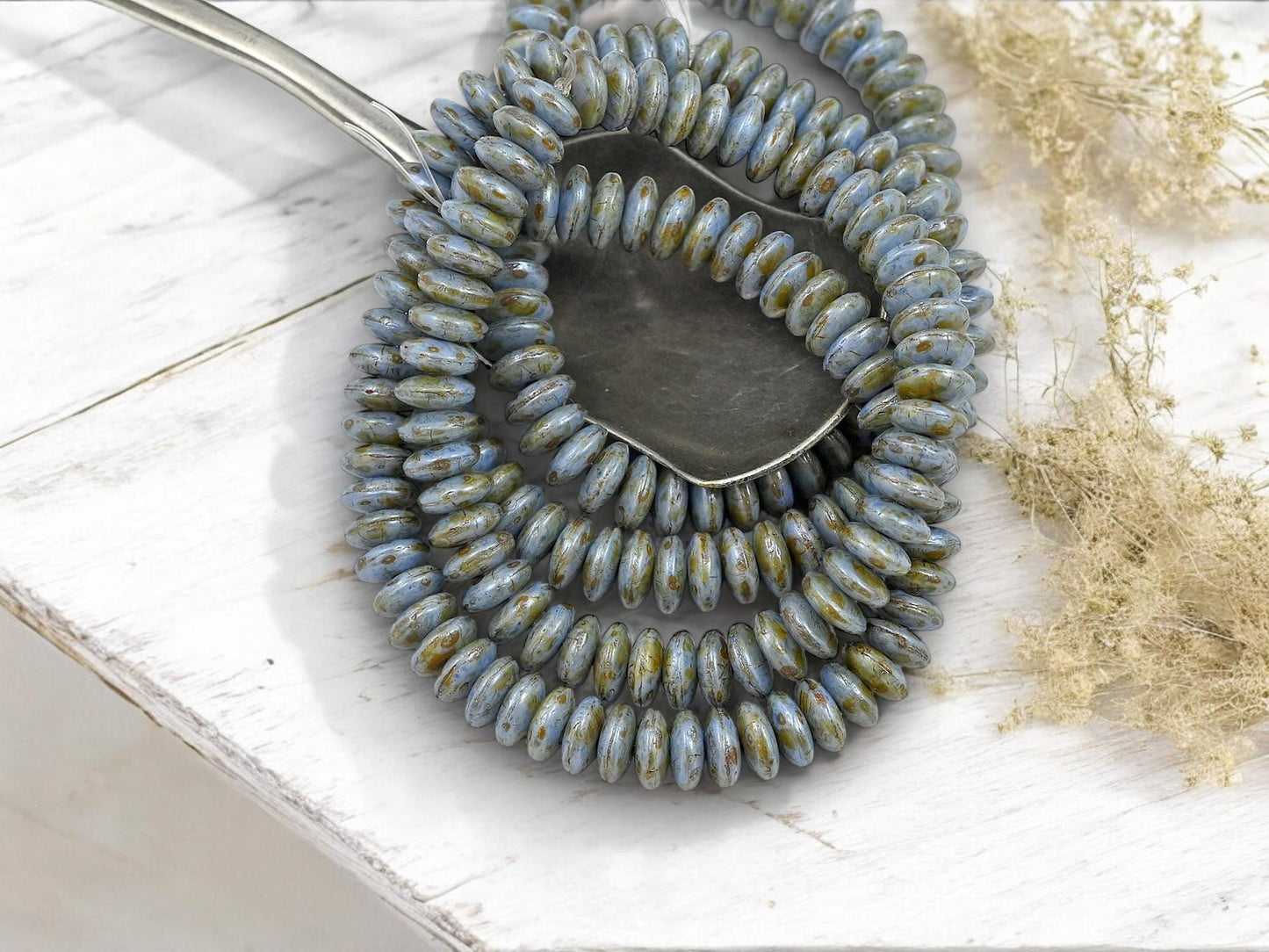 Picasso Beads - Disc Spacer - Czech Glass Beads - Rondelle Spacer - Rondelle Beads - 6x2mm - 50pcs - (5050)