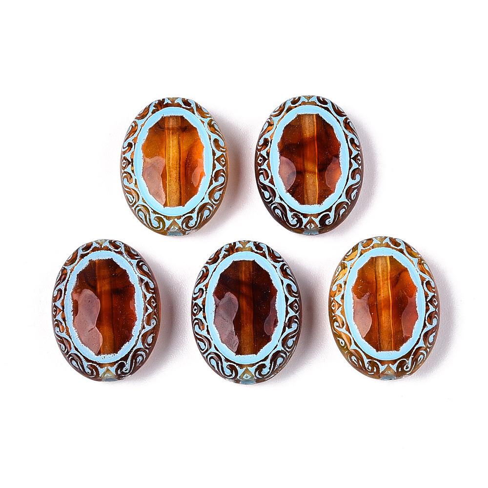 Focal Beads - Acrylic Beads - Craft Beads - 18x13mm - 10pcs - (B175)