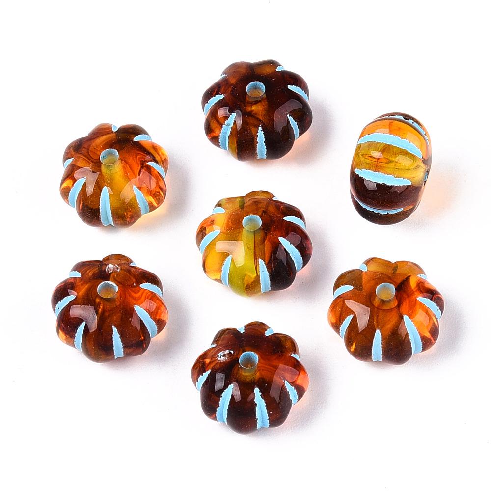 Melon Beads - Rondelle Beads - Lightweight Beads - Acrylic Beads - 12x8mm - 15pcs - (666)