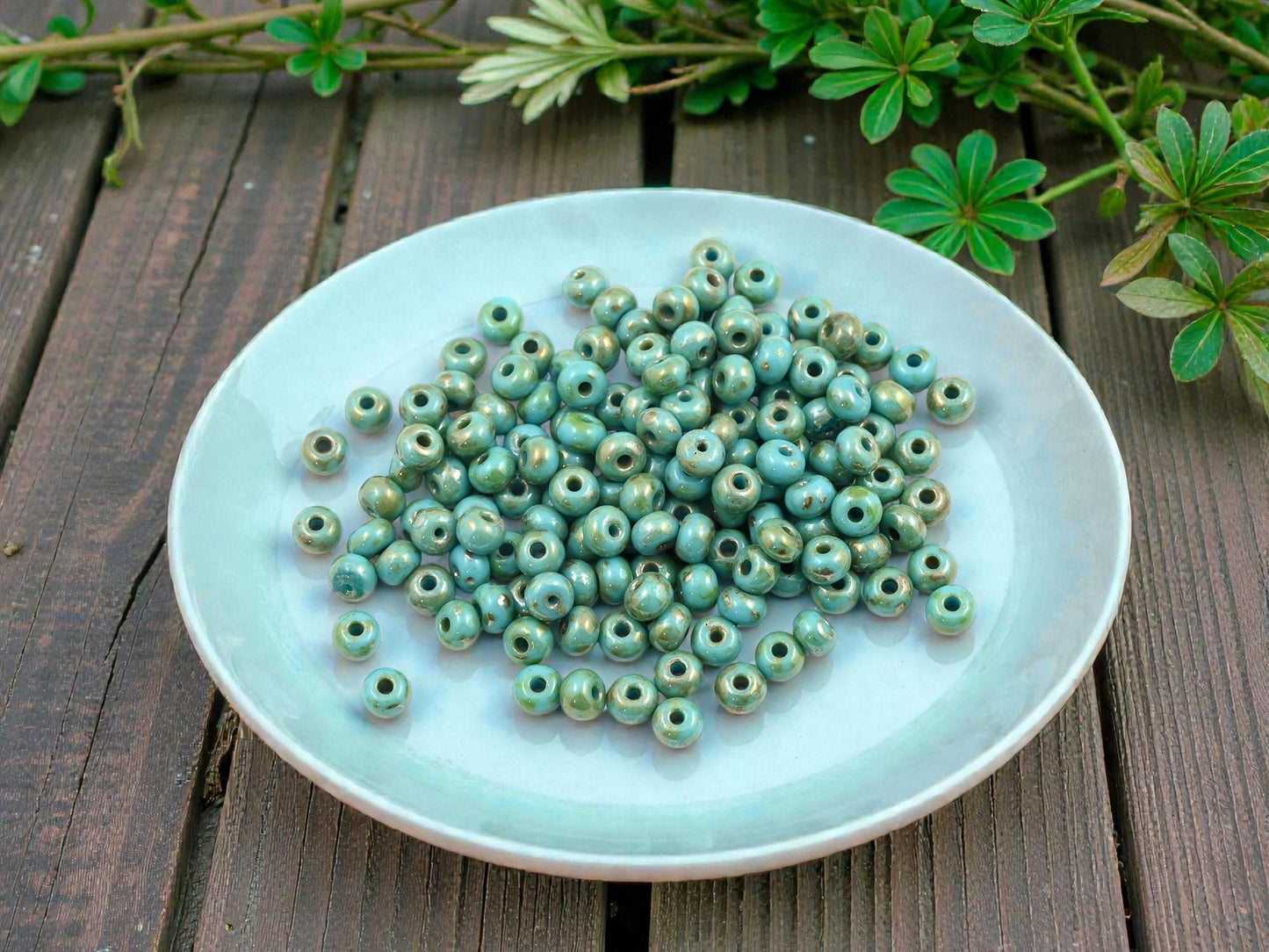 Picasso Seed Beads - Czech Seed Beads - 5/0 Seed Beads - Size 5 Seed Beads - 5x4mm - 15 grams -(6123)