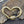 19x28mm Brass Micro Pave 16k Gold Heart Carabiner Clasp