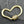 19x28mm Brass Micro Pave 16k Gold Heart Carabiner Clasp