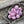Pink Washed Hot Pink Apollo AB Fire Polished Cathedral Beads