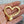 Heart Pendant - Metal Pendant - Matte Gold - Gold Pendant - Hammered Pendant - 49x48mm (136)