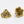 *50* 10x6mm Antique Gold Scalloped Bead Caps