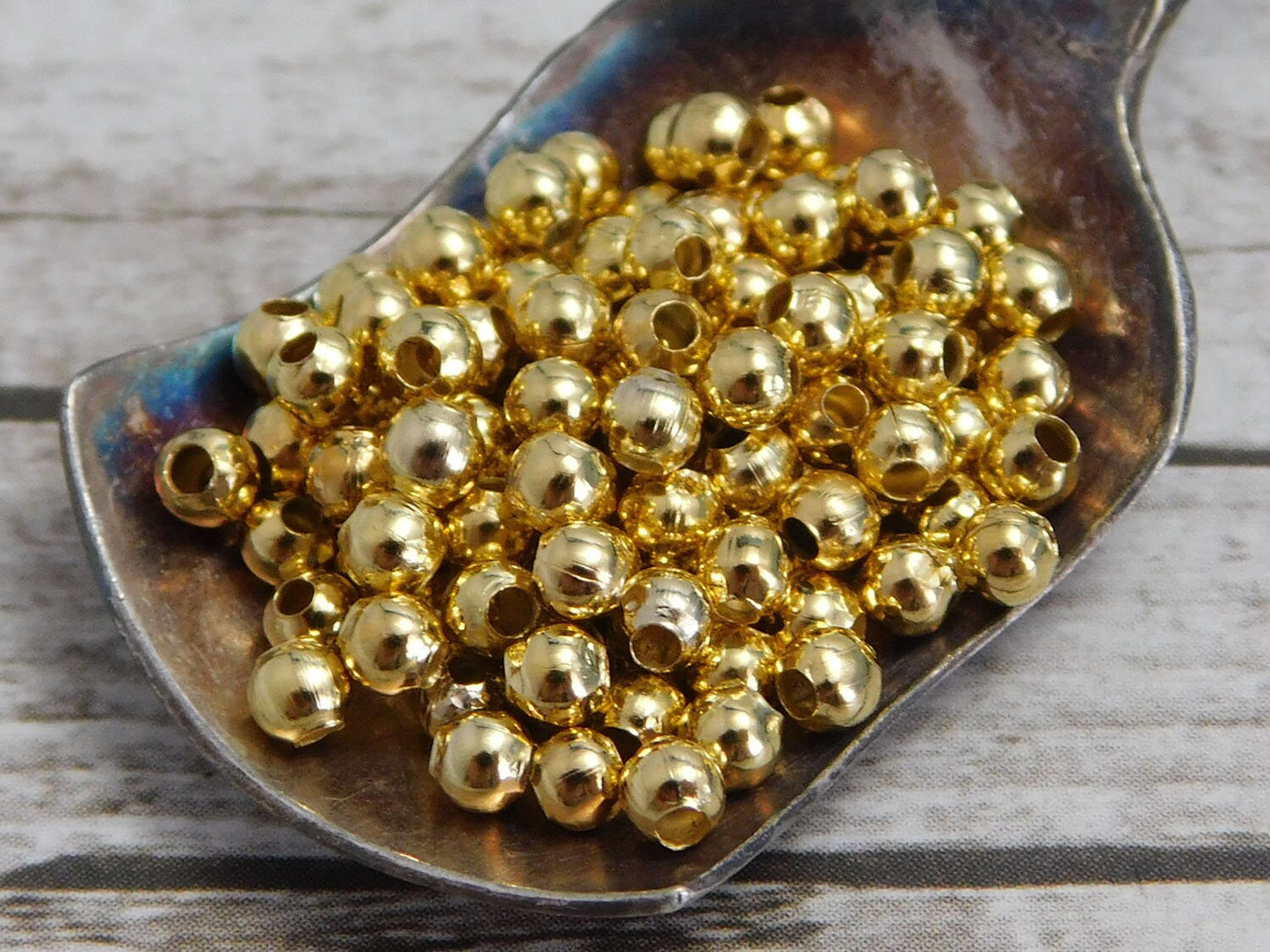 3mm Iron Round Spacer Beads -- Choose Your Color