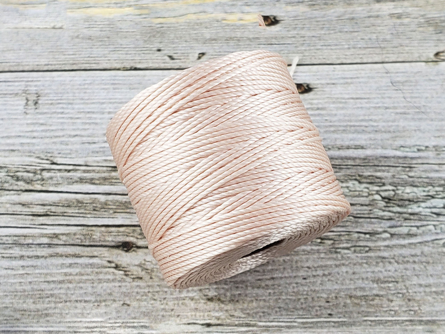 S-Lon Cord 18 - Superlon Bead Cord - Knotting Cord - Macrame Cord - 77 Yard Spool - TEX210 - Seashell (Natural) (122)