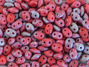 Superduo Beads - 2 Hole Beads - Twin Beads - Picasso Seed Beads - Super Duo Beads - 2.5 x 5mm - 10 grams (208)