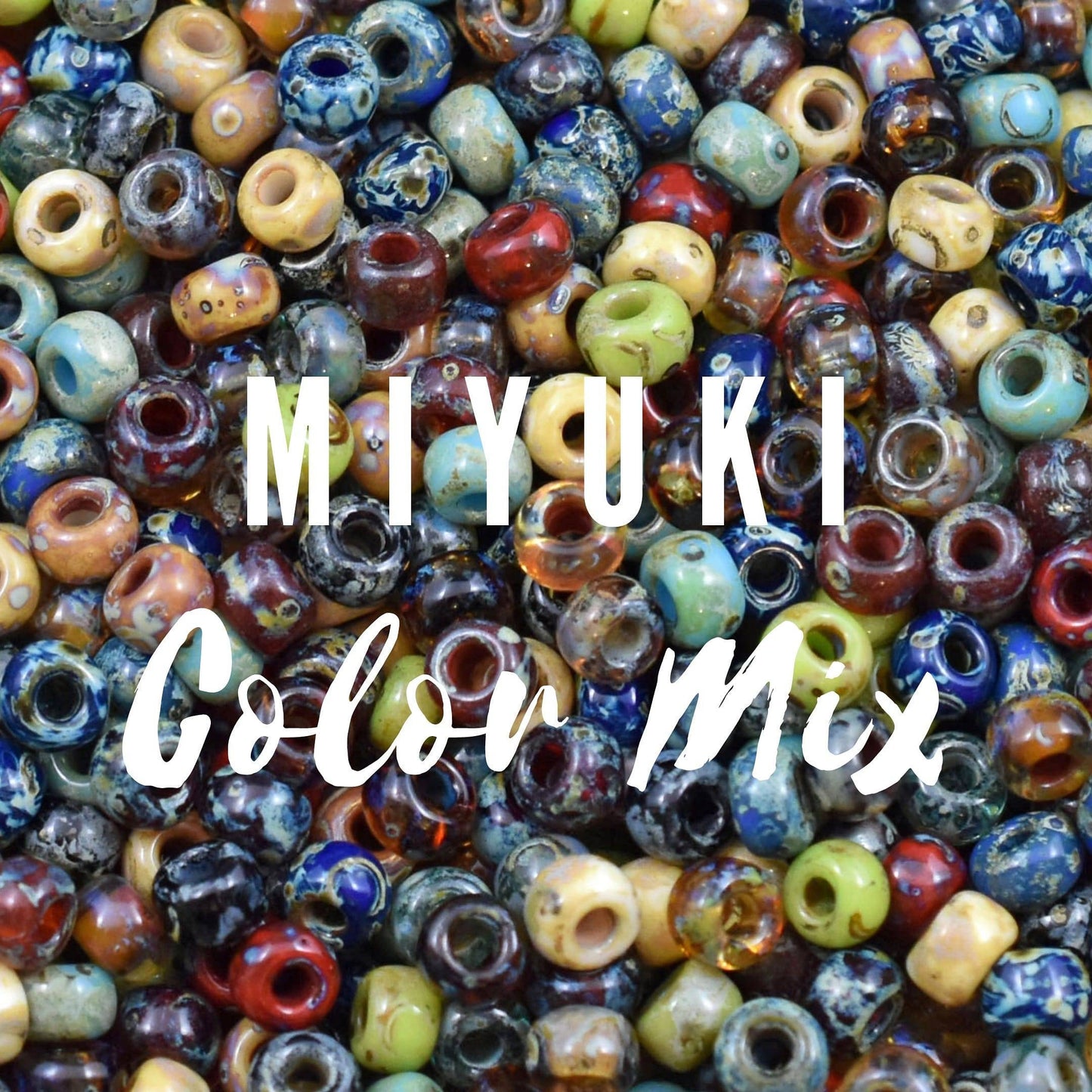 Picasso Seed Beads - 6/0 Seed Beads - Seed Bead Mix - Miyuki Beads - Mixed Seed Beads - 15 grams (B105)