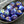 Czech Glass Beads - Saturn Beads - Saucer Beads - Planet Beads - Picasso Beads - Periwinkle Blue - UFO - 15pcs - 8x10mm - (4130)