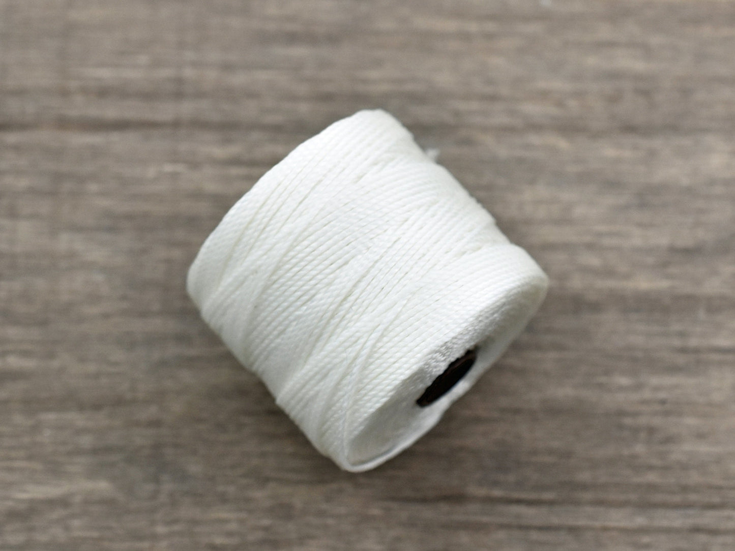 S-Lon Bead Cord - Superlon Bead Cord - Knotting Cord - Macrame Cord - 77 Yard Spool - TEX210 - White (3382)
