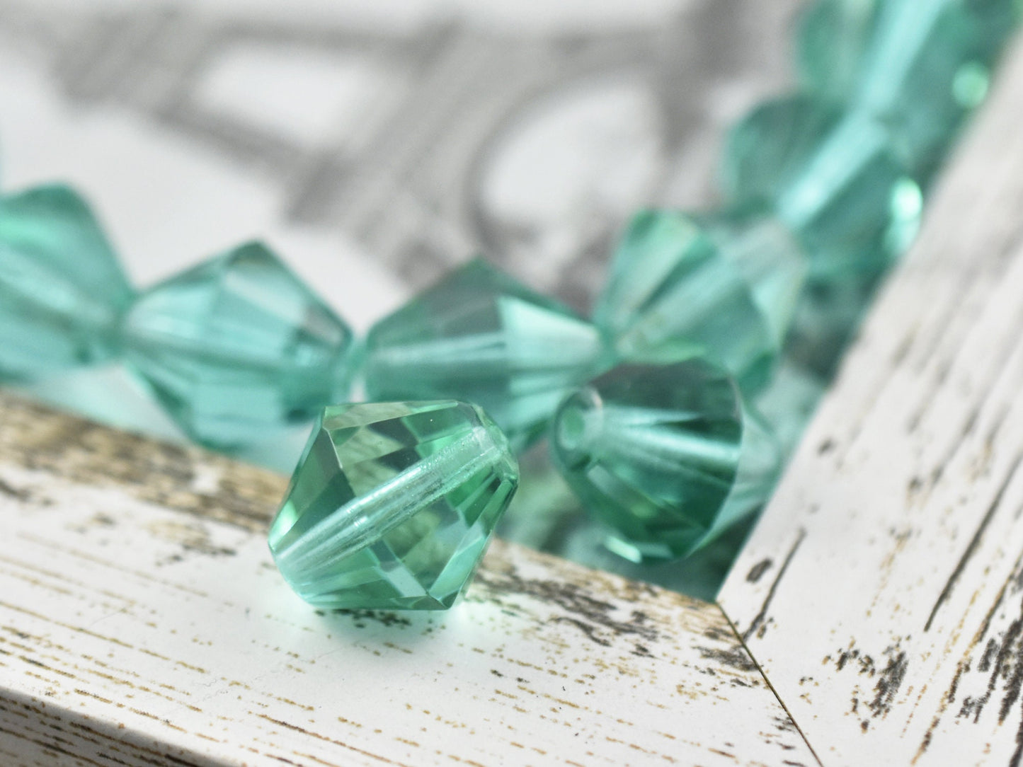 Picasso Beads - Czech Glass Beads - Bicone Beads - Large Glass Beads - Chunky Beads - Czech Bicone - 15mm - (A713)